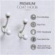 Cream Double Loop Ceramic Iron Hooks